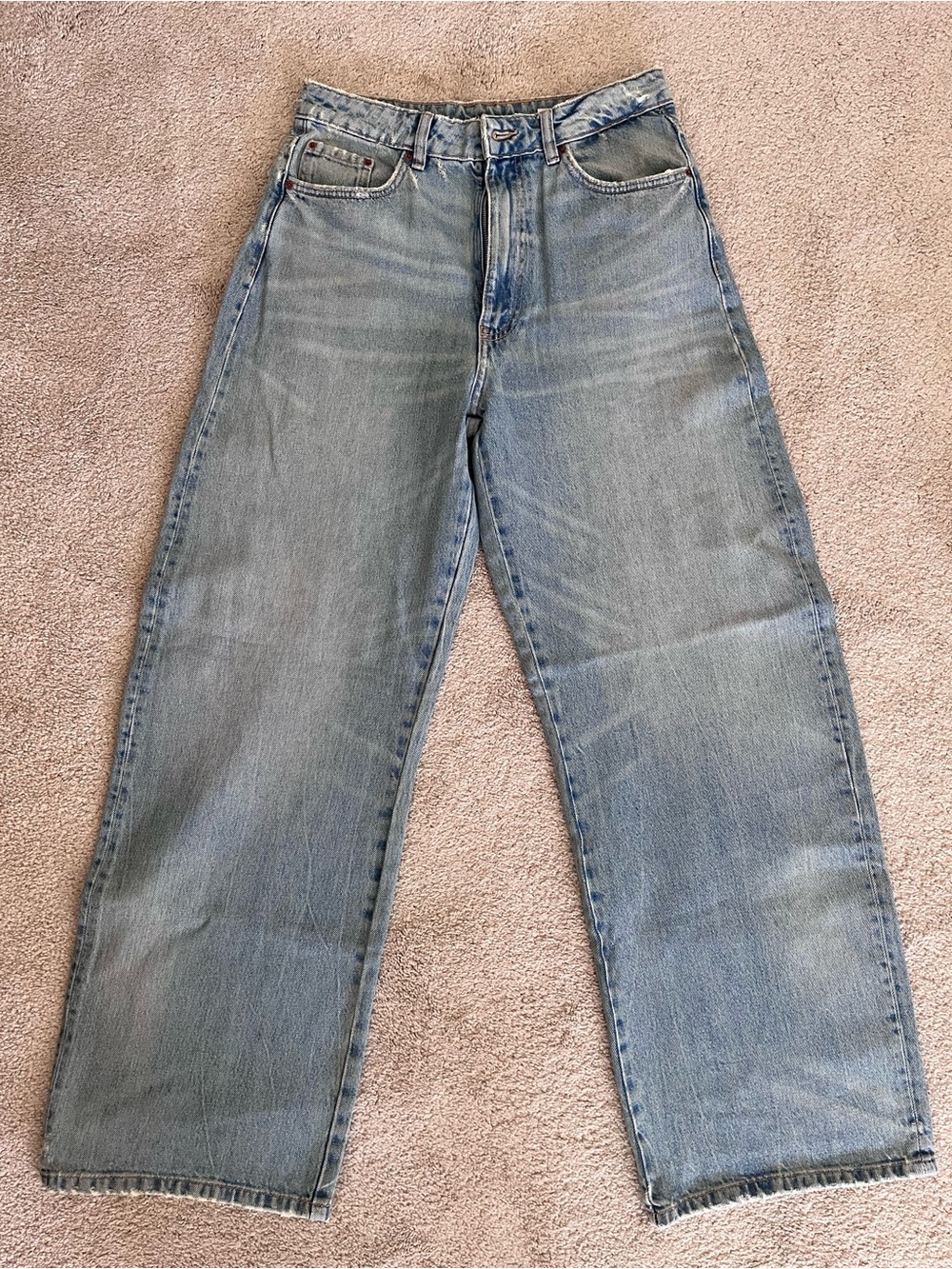 ZARA Women’s Wide Leg Jeans | Vintage Wash
